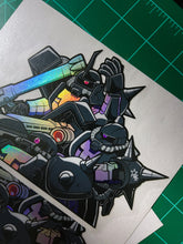 Load image into Gallery viewer, Black Tri Stars Sticker