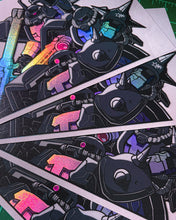 Load image into Gallery viewer, Black Tri Stars Sticker