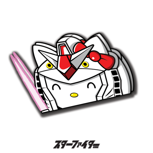 Peeking Kitty Sticker